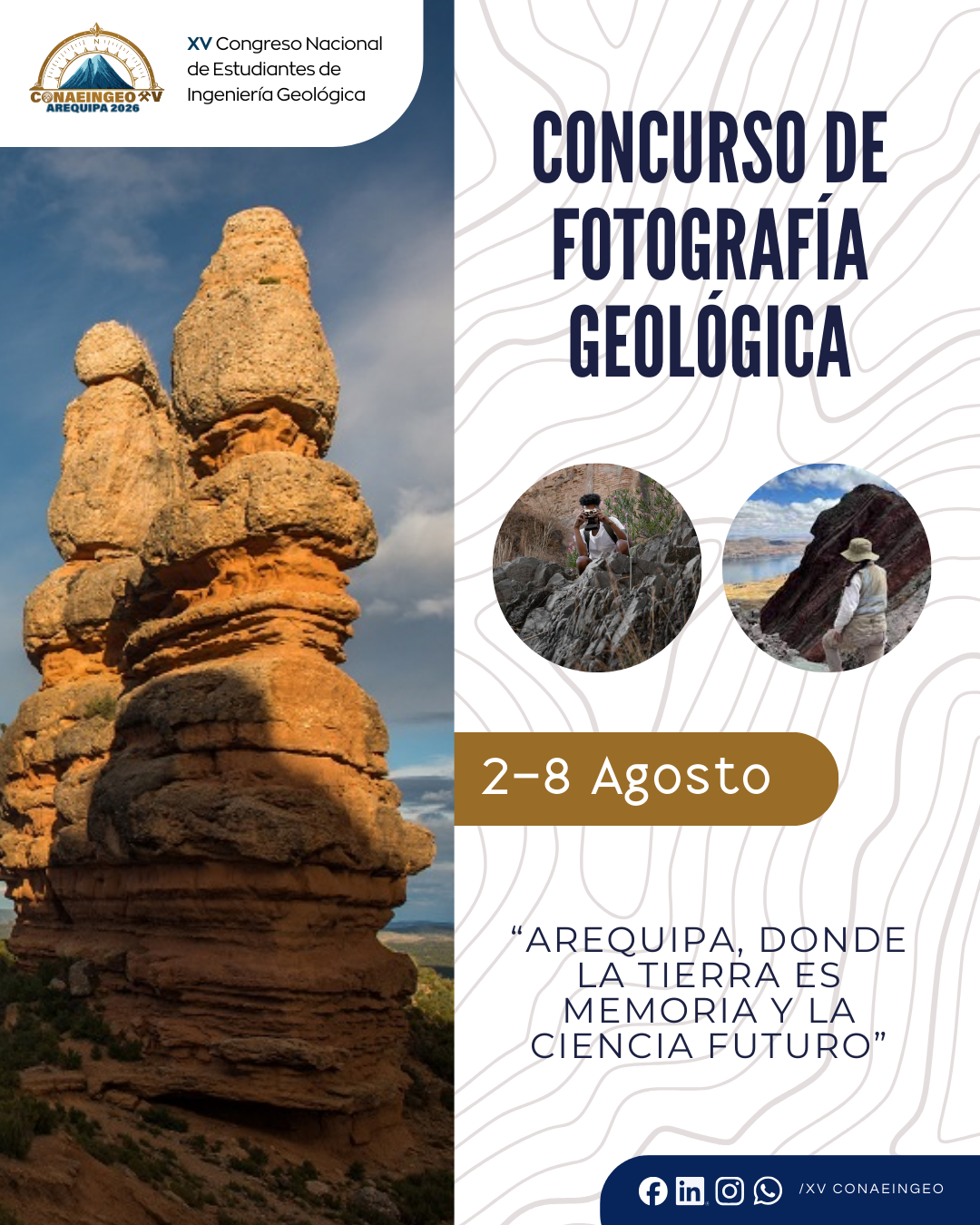 Flyer Fotografía Geológica